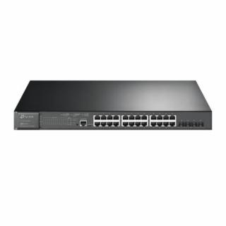TP-LINK TL-SG3428XMP hálózati kapcsoló Vezérelt L2+ Gigabit Ethernet (10/100/1000) Ethernet-áramellátás (PoE) támogatása Fekete (TL-SG3428XMP)