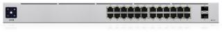 Ubiquiti Networks UniFi 24-Port PoE Vezérelt L2/L3 Gigabit Ethernet (10/100/1000) Ethernet-áramellátás (PoE) támogatása 1U Ezüst (USW-24-POE)