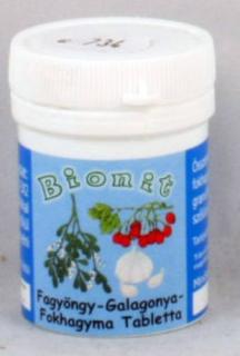 Bionit fokhagyma, galagonya,fagyöngy tabletta