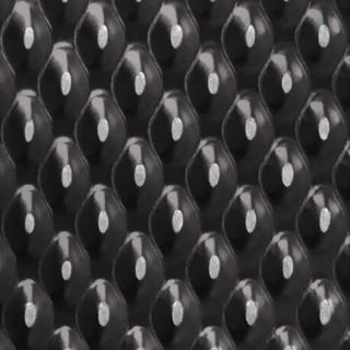 Színezett nyomott (mintás) lemez, pagoda, fekete, 1250x2500 mm, 0,6  mm vastag, 304
