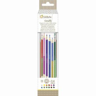 12 db-os kétvégű művész színes ceruza készlet