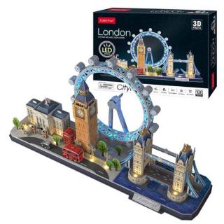 3D puzzle City Line London Led világítással