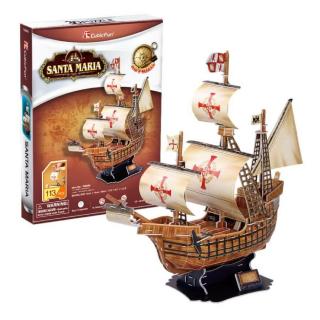 3D puzzle hajó - Santa Maria