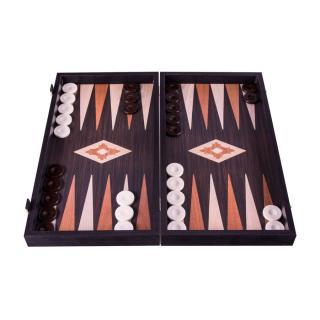 Backgammon táblajáték - Wenge (sötétbarna) Manopoulos