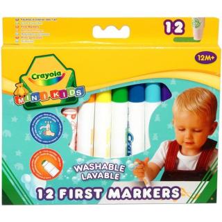 Crayola mini kids 12db-os tompa hegyű filctoll készlet