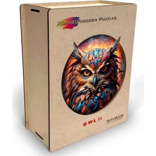 Felnőtt fa puzzle - bagoly 200db-os