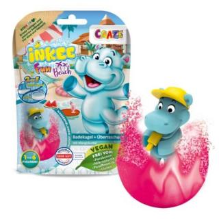 Fürdőgolyó meglepetés víziló figurával - Craze Inkee