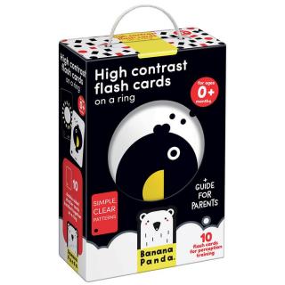 Kontrasztos kártyák babáknak - Banana Panda