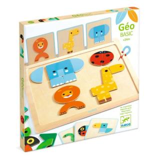 Mágneses képkirakó - Djeco GeoBasic