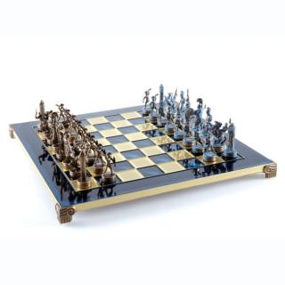 Manopoulos egyedi sakk készlet, sárgaréz figurákkal