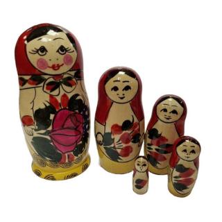 Matrjoska baba - 5 darabos készlet