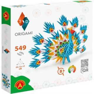 Origami 3D papírhajtogatós játék - Páva