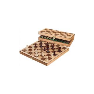 Philos sakk játék készlet fából 30x30cm