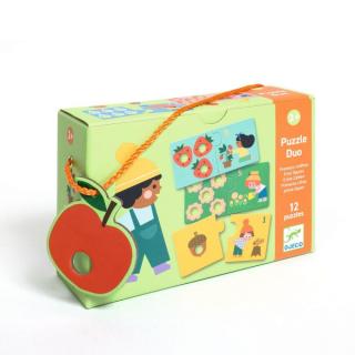 Számos párosító puzzle - Djeco Puzzle Dou