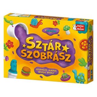 Sztárszobrász gyurmás társasjáték