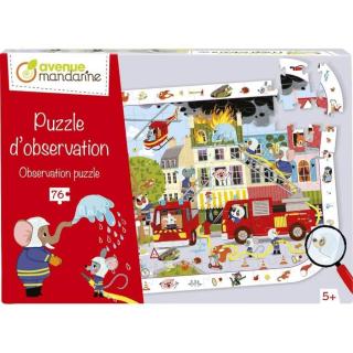 Tűzoltós böngésző puzzle, 76 darabos