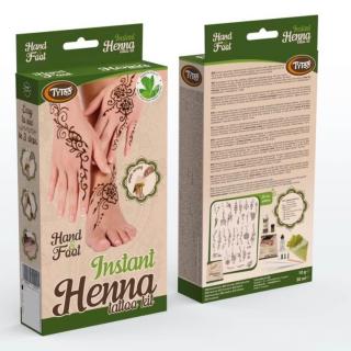 TyToo Instant Henna Szett Kéz és Láb mintákkal