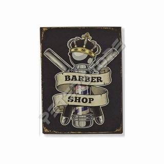 Falikép feszített keret nélküli - Barber Shop