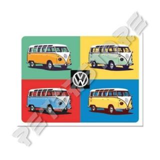 Fém Hűtőmágnes - Volkswagen VW T1 Busz