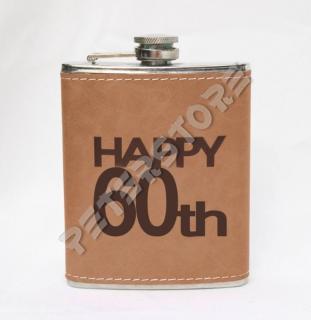 Flaska 8 oz - Boldog 60. születésnapot