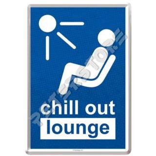 Retró Fém Képeslap - Chill Out Lounge - Nyugalmas Társalgó, Tárgyaló