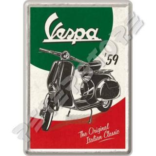 Retró Fém Képeslap - Vespa