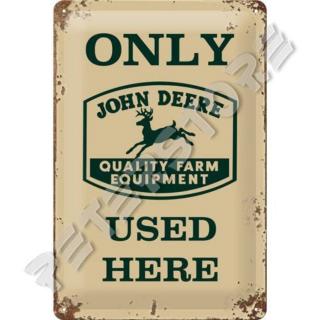 Retró Fém Tábla - John Deere Dombornyomott