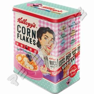 Retró Fémdoboz - Kellogg's Dombornyomott