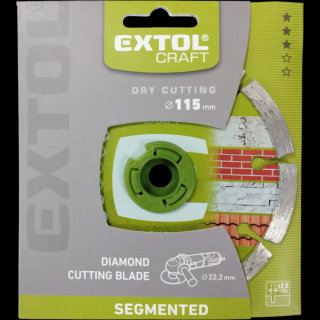 Extol Craft gyémánt vágótárcsa 115x22,23 mm szegmentált