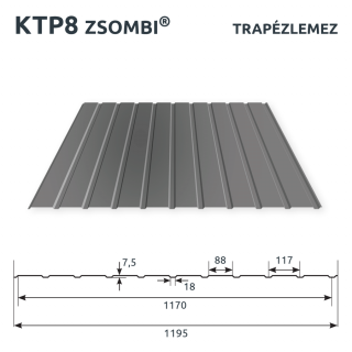 KTP8  - T8 famintás trapézlemez