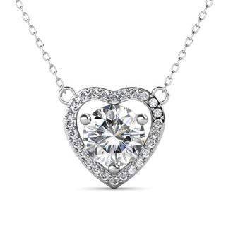 Bítia - Moissanite gyémánt ezüst nyakék