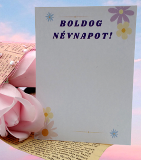 Boldog Névnapot!-Kísérőkártya