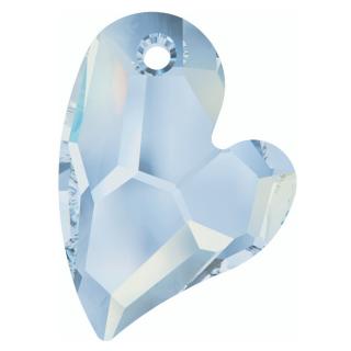 Devoted 2 U Heart Swarovski medál - Blue Shade - halványkék-17 mm