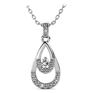 Dubai - Swarovski kristályos  nyaklánc - fehér