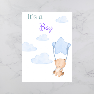 It's a boy! -Fiú születése Kísérőkártya