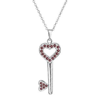 Love Key  - Kézzel készített Swarovski kristályos nyaklánc - Siam