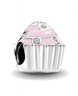 Pandora stílusú ezüst charm -Muffin