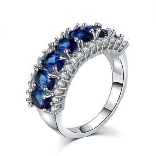 Sissott - cirkóniaköves divatgyűrű - kék