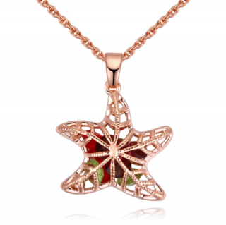 Starfish - színes - Swarovski kristályos nyaklánc