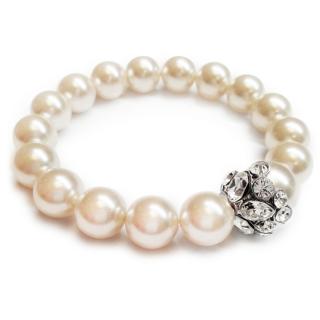 Swarovski gyöngy karkötő - Creamrose Pearl - krém