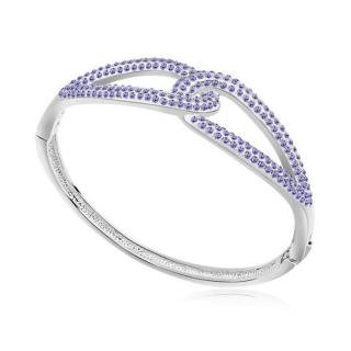 Together- Swarovski kristályos karkötő -lila