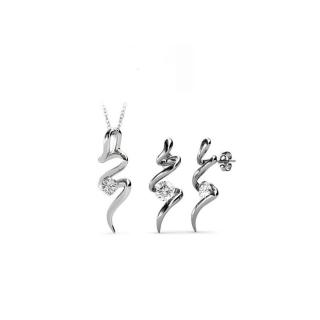 Urzula Swarovski kristályos szett - fehér