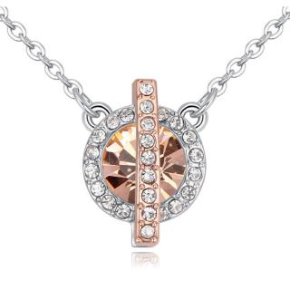 Vibrant Hope  - Swarovski kristályos nyaklánc - borostyán