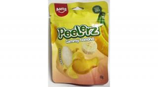 Amos Peelerz Hámozható  Gluténmentes Banán Ízű Gumicukor Valódi Gyümölcstartalommal 65g