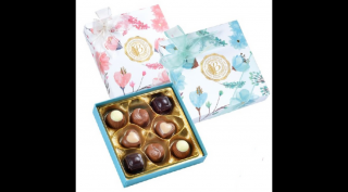Bolci Praliné Válogatás Virágos Díszdobozban (Kék és Rózsaszín színben) 96g (1db)
