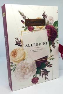 Chocolady Könyv Allegrini Olasz Tejcsokoládé praliné vegyes krémtöltelékkel 150g