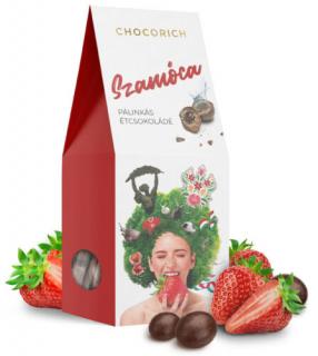 Chocorich Pálinkával Töltött Étcsokoládé Golyók - Szamóca 80g