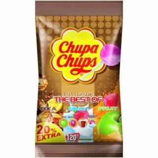 Chupa Chups Original Vegyes Gyümölcs és Kóla Ízű nyalóka 1440 g (120db-os)