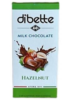 Dibette Choco Mogyoró Ízű Krémmel Töltött Tejcsokoládé Fruktózzal 80g