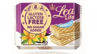 Happy Lea Life Vaníliás Ostyaszelet Hozzáadott Cukor- Glutén- és Lactose Nélkül 95g